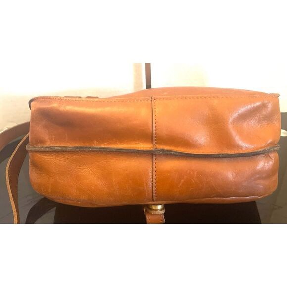 Patricia Nash Saddle Crossbody Leather Bag  London Heritage Collection Brown - Picture 6 of 15